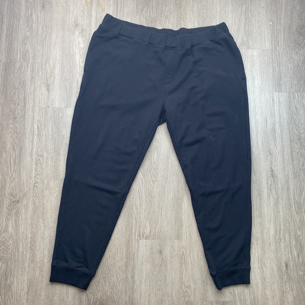 Travis Matthew Men's 2XL Joggers Cloud Pants Black Drawstring Sweatpants Comfort